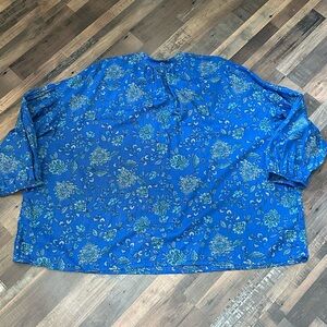J. Jill Blue Floral Woman’s Blouse